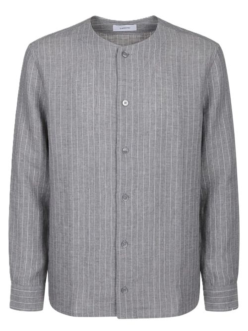 Camicia Ricerca Lardini grigio medio gessato Lardini | PAWALIDPACA66204930 BI